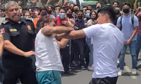 Pelea alumno y maestro del IPN