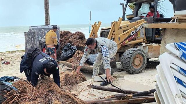 Estas fueron las afectaciones en Holbox tras paso del Frente Frío 32