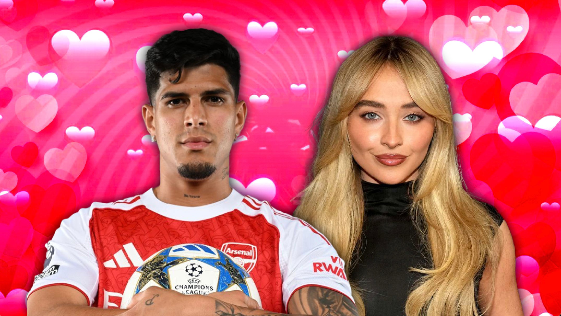 Piero Hincapié y Sabrina Carpenter, la pareja inesperada del Mundial 2026