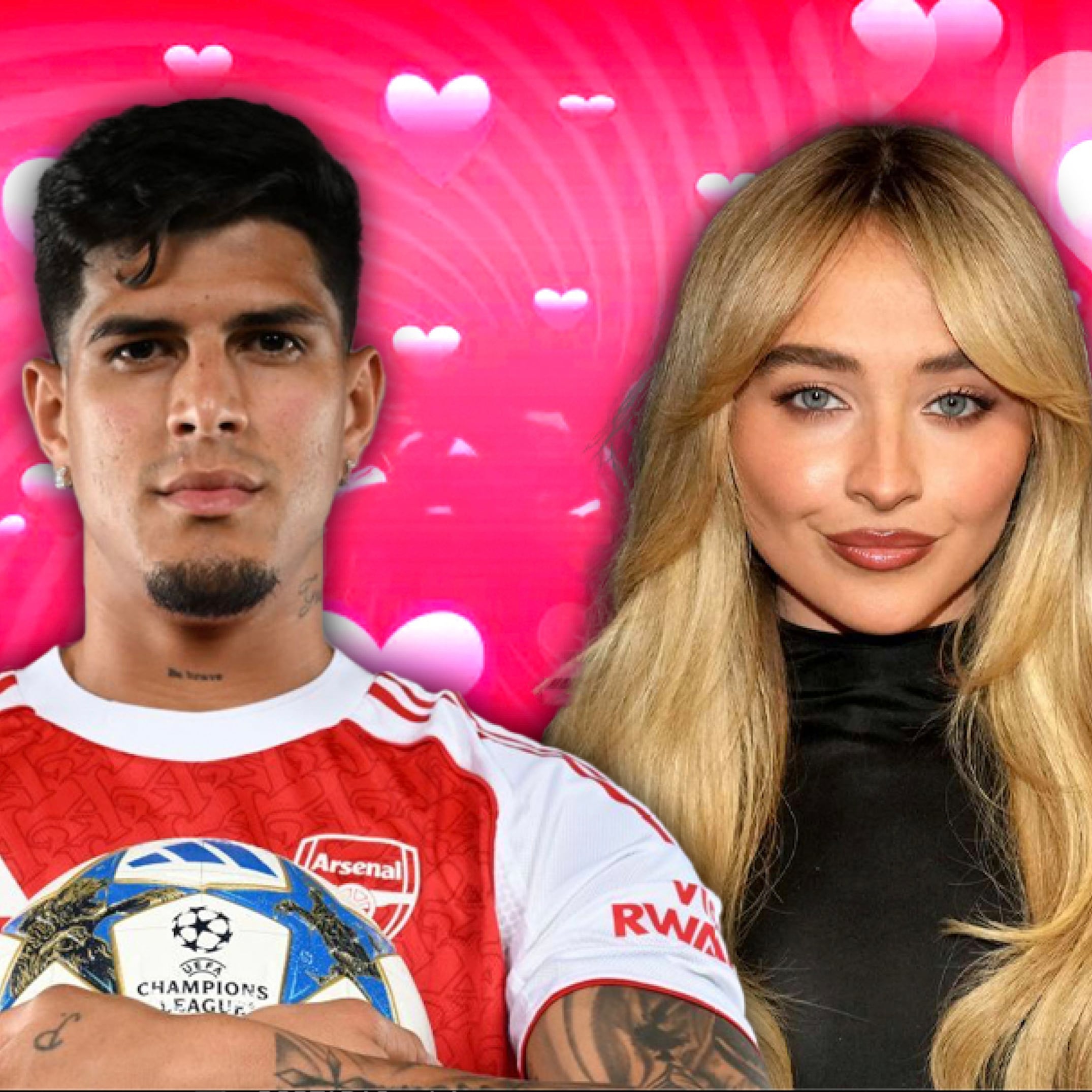 Piero Hincapié y Sabrina Carpenter, la pareja inesperada del Mundial 2026