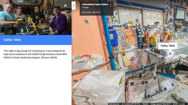 Ahora puedes explorar la Estación Espacial Internacional a través de Google Street View
