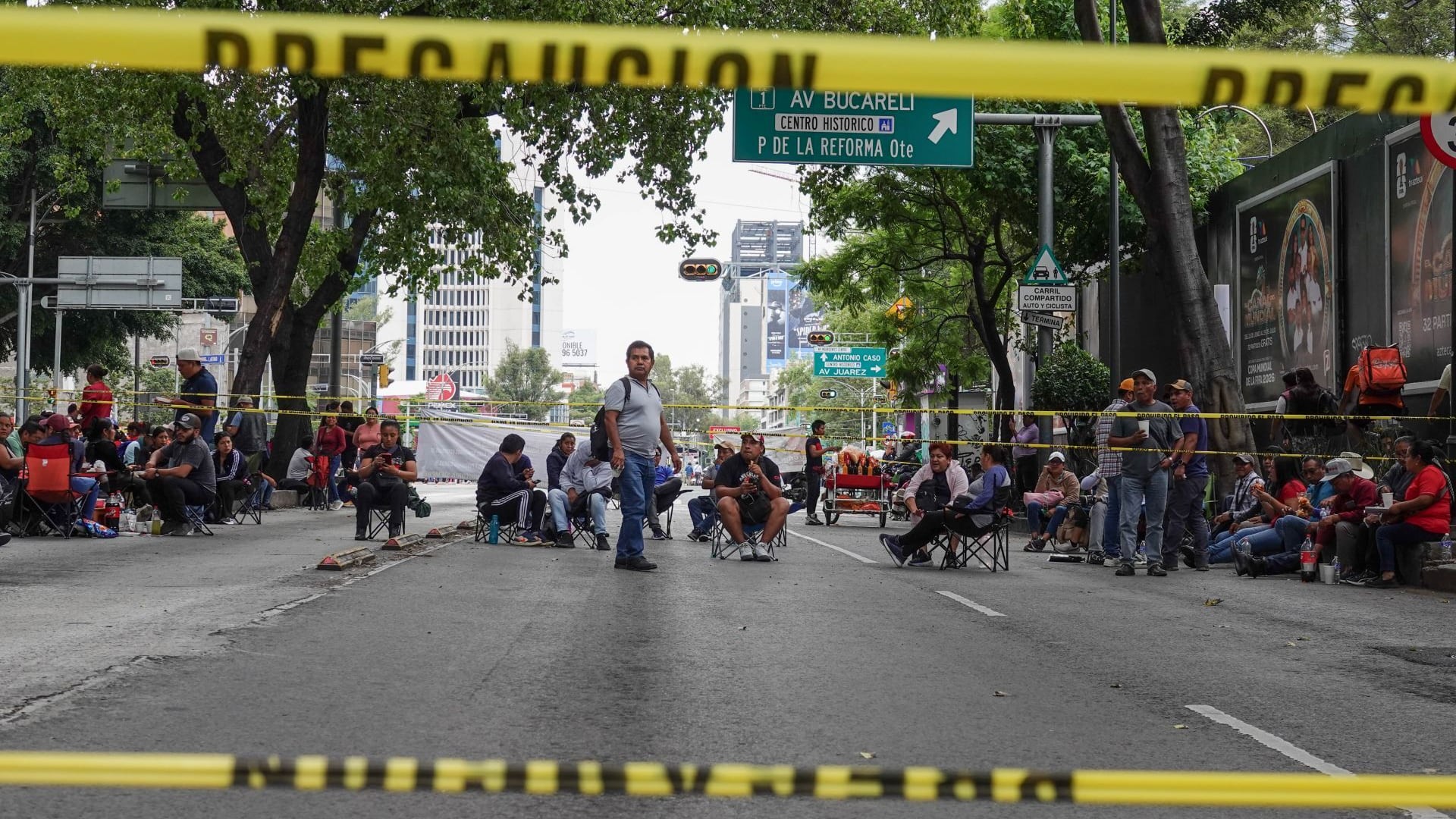 CNTE libera Reforma e Insurgentes rumbo a plantón en el Centro Histórico