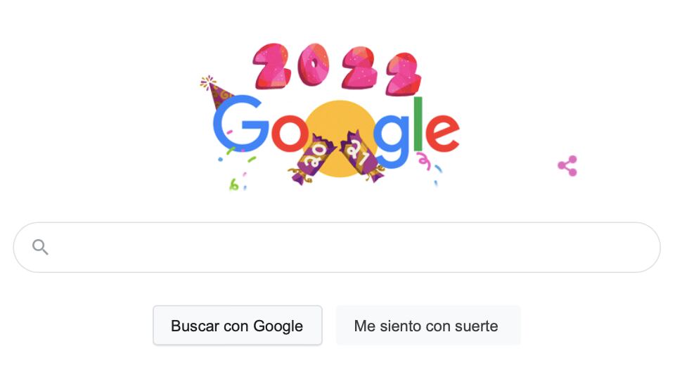 Año Nuevo: Google lanza doodle conmemorativo