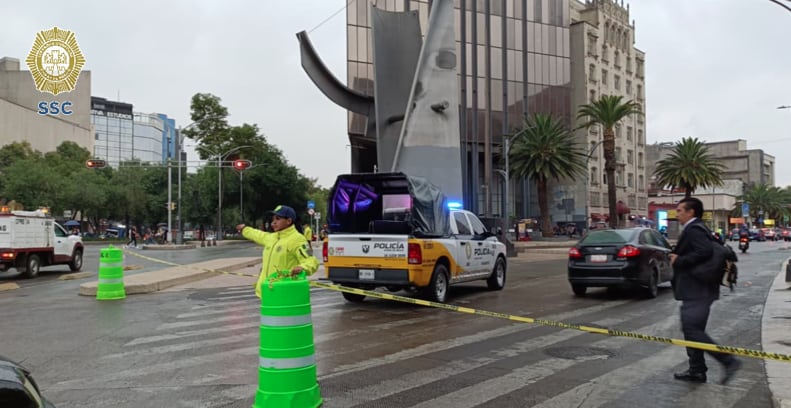 Bloqueo de la CNTE en Paseo de la Reforma