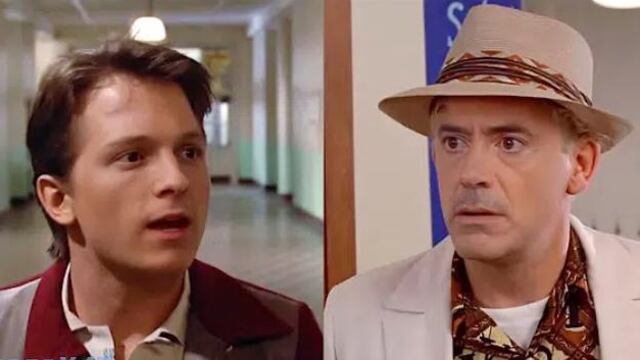 Downey Jr. y Holland protagonizan Volver al futuro.