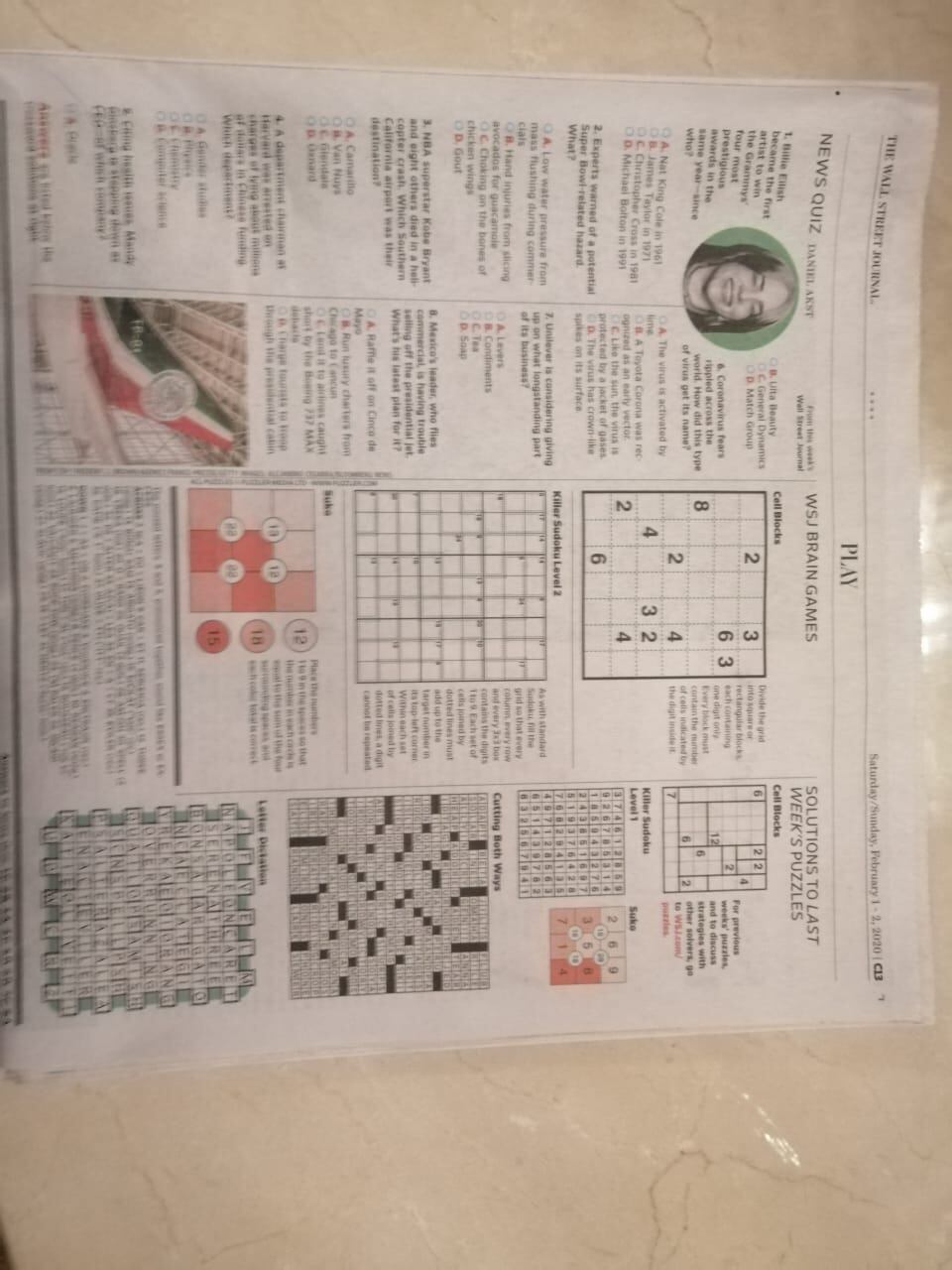 Rifa del avión presidencial en el Wall Street Journal.