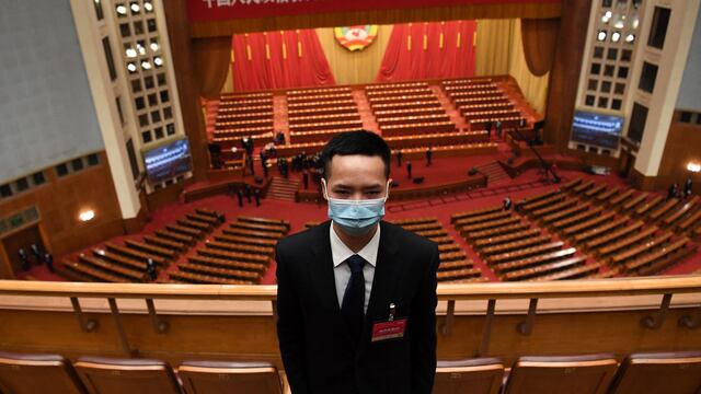 Guardia de seguridad en China