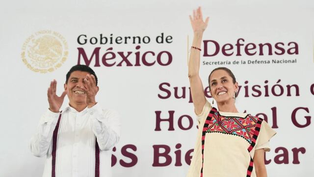 Salomón jara y Claudia Sheinbaum