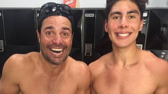Chayanne y su hijo Lorenzo