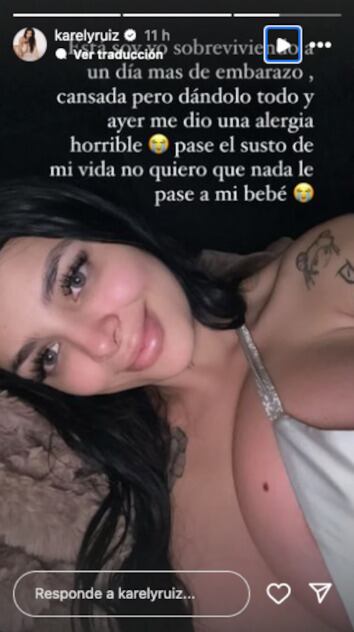 Karely Ruiz y su embarazo