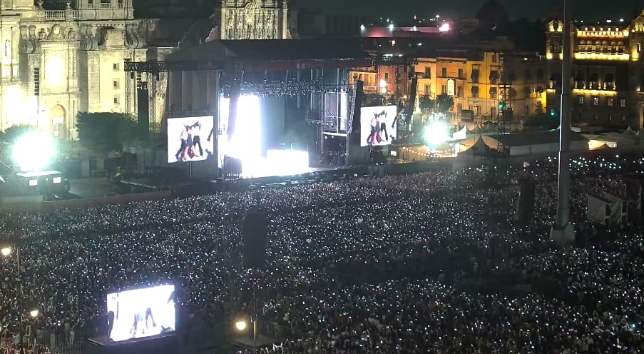 Concierto de Rosalía en Zócalo