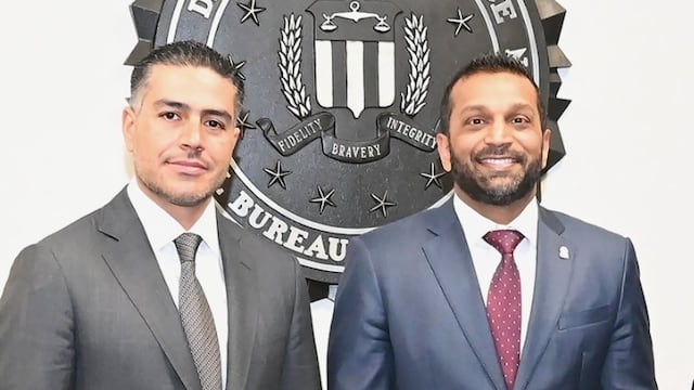Omar García Harfuch y Kash Patel, director del FBI