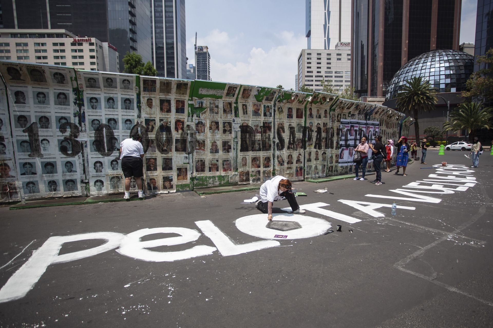 Protesta contra feminicidios