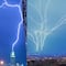 El impresionante video de un rayo que impacta en la torre de La Meca, Arabia Saudita