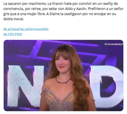 Fans de Elaine Haro acusan machismo tras su salida de La Casa de los Famosos México 2025.