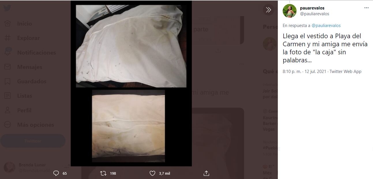 Twitter; Estafa de Fernando Preda con vestido de novia.