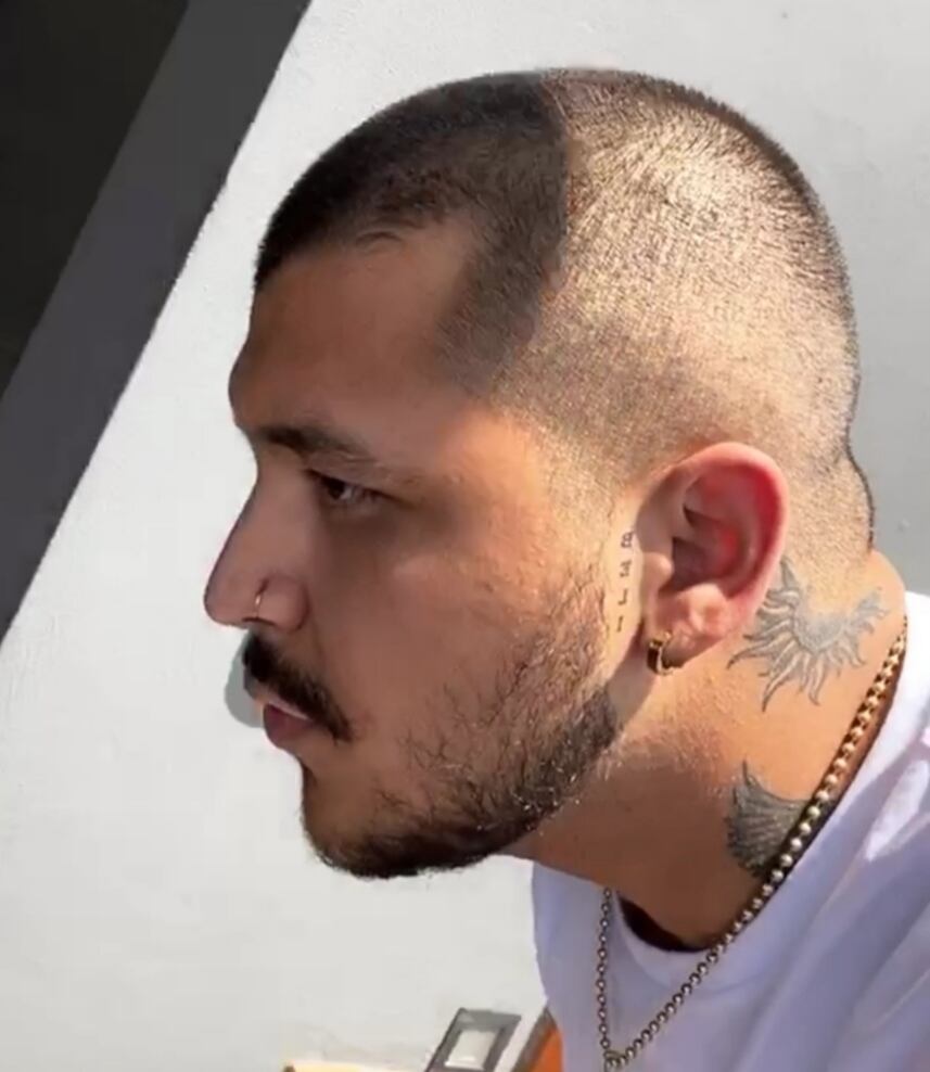 Christian Nodal y el tatuaje de 'Beli'