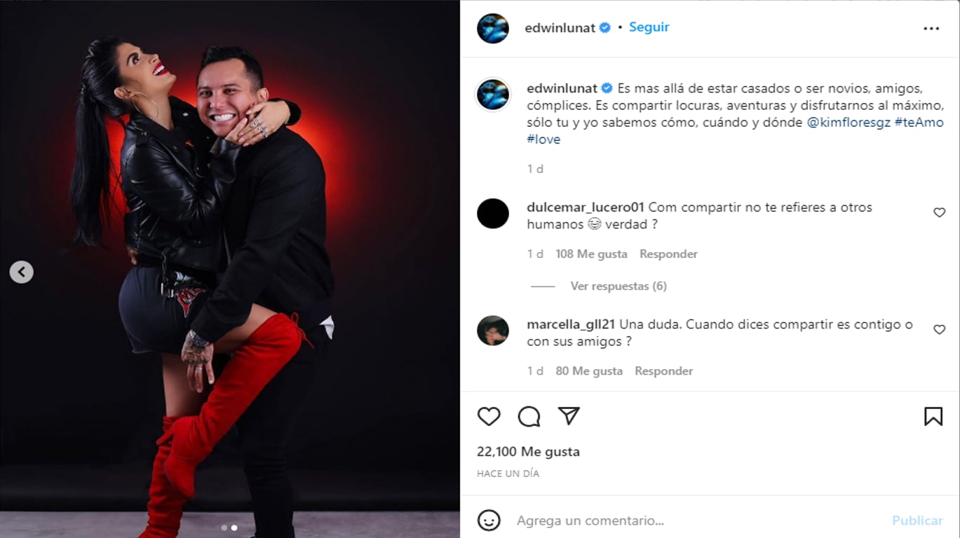 Edwin Luna y Kimberly Flores