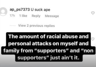 Mckenzie denunció insultos racistas