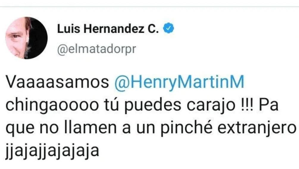 Matador Hernández insulta a Rogelio Funes Mori