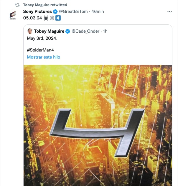 Spider-Man 4 con Tobey Maguire