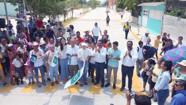 Patricia Lobeira inaugura obra en colonia Reserva Tarimoya IV