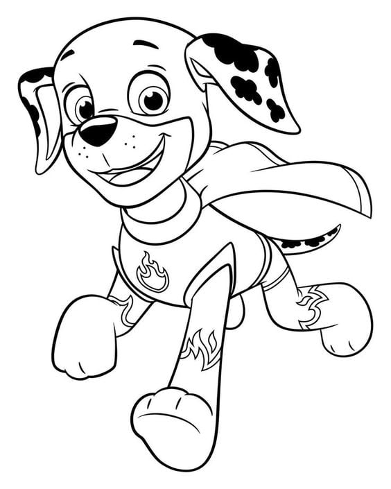 Dibujos de Marshall de Paw Patrol con temática de del Día del Niño