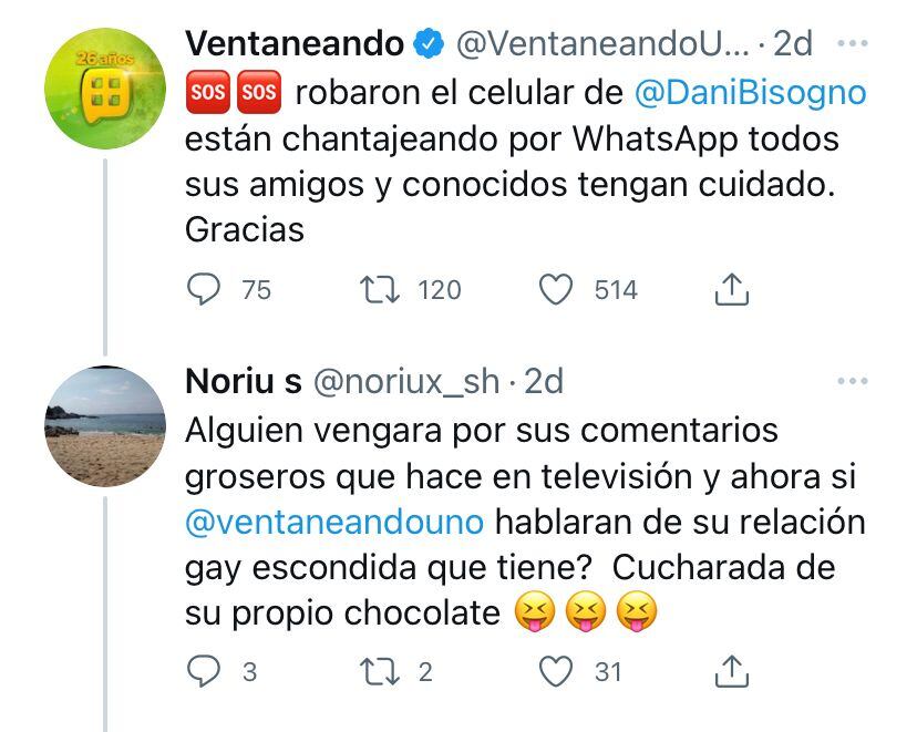 Ventaneando, tuit