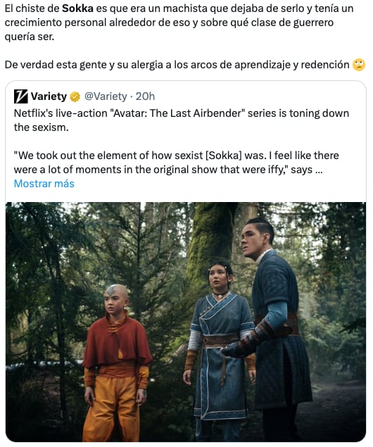 Avatar: La Leyenda de Aang de Netflix elimina un rasgo de Sokka y ya creó polémica