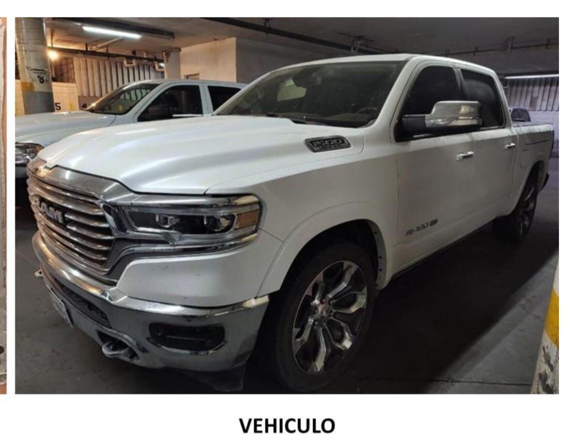 Camioneta RAM decomisada