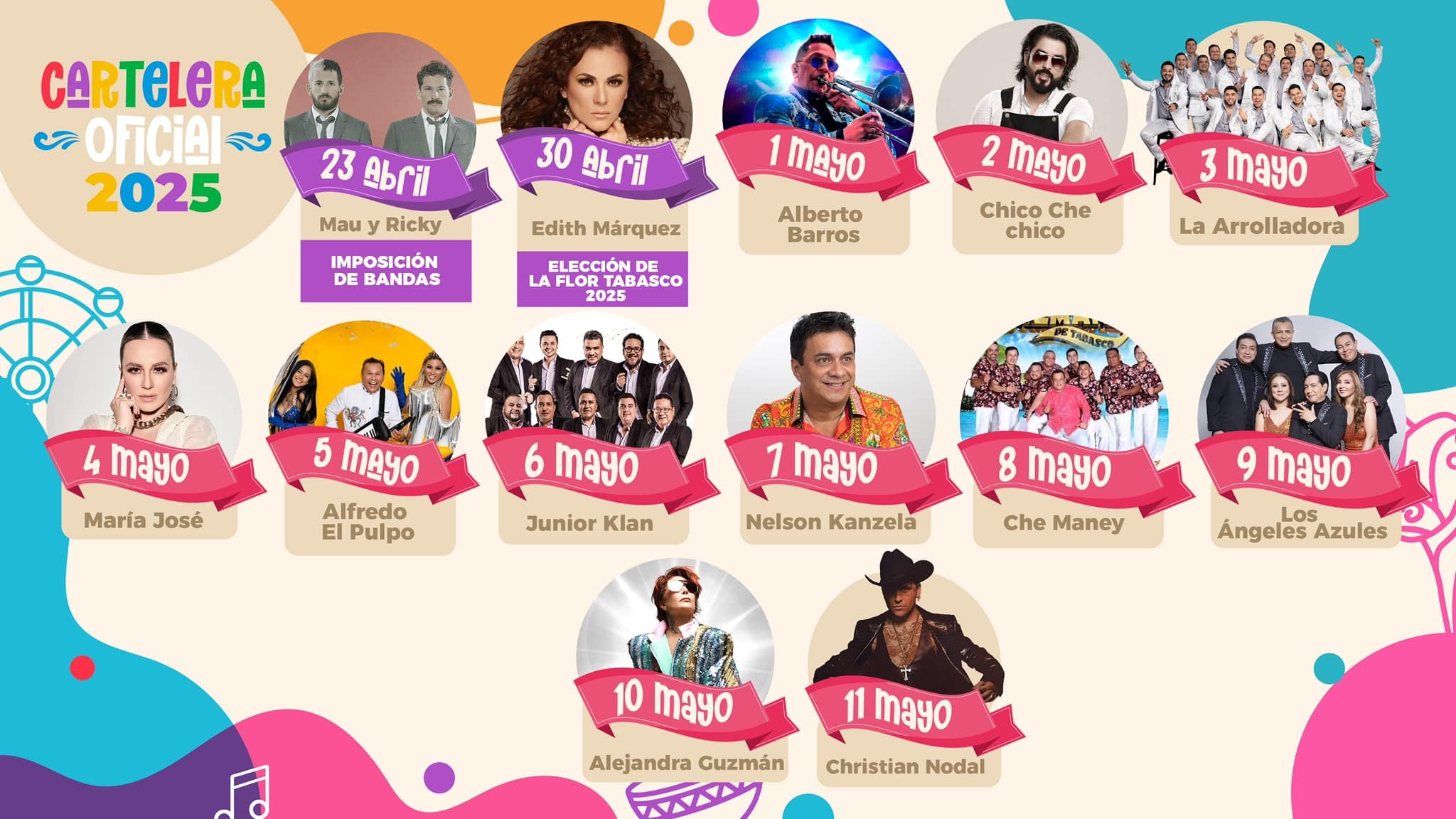 Feria Tabasco 2025: Precio de boletos, cartelera y fechas de los conciertos
