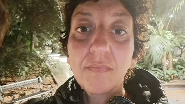 Mónica Cervera, actriz española que ahora vive en la calle.