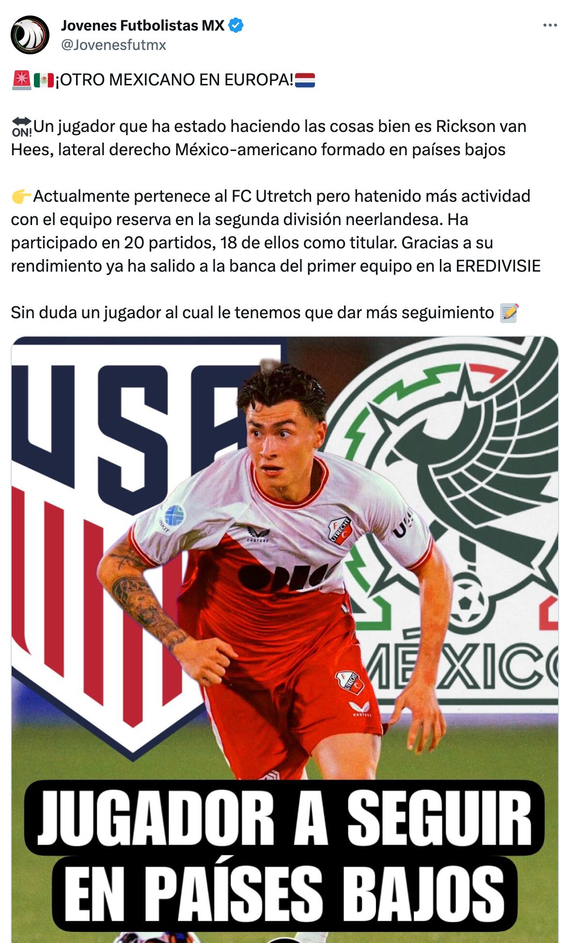 Jugador mexicoamericano a seguir