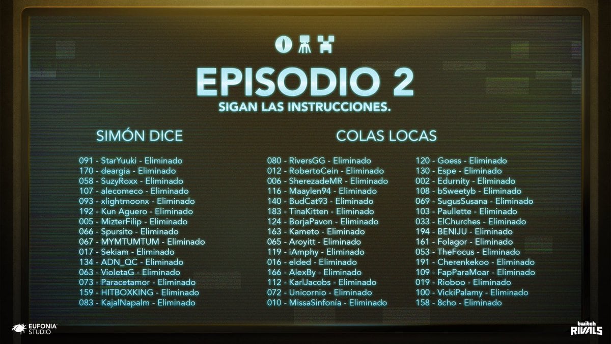 Eliminados Squid Craft Games 2