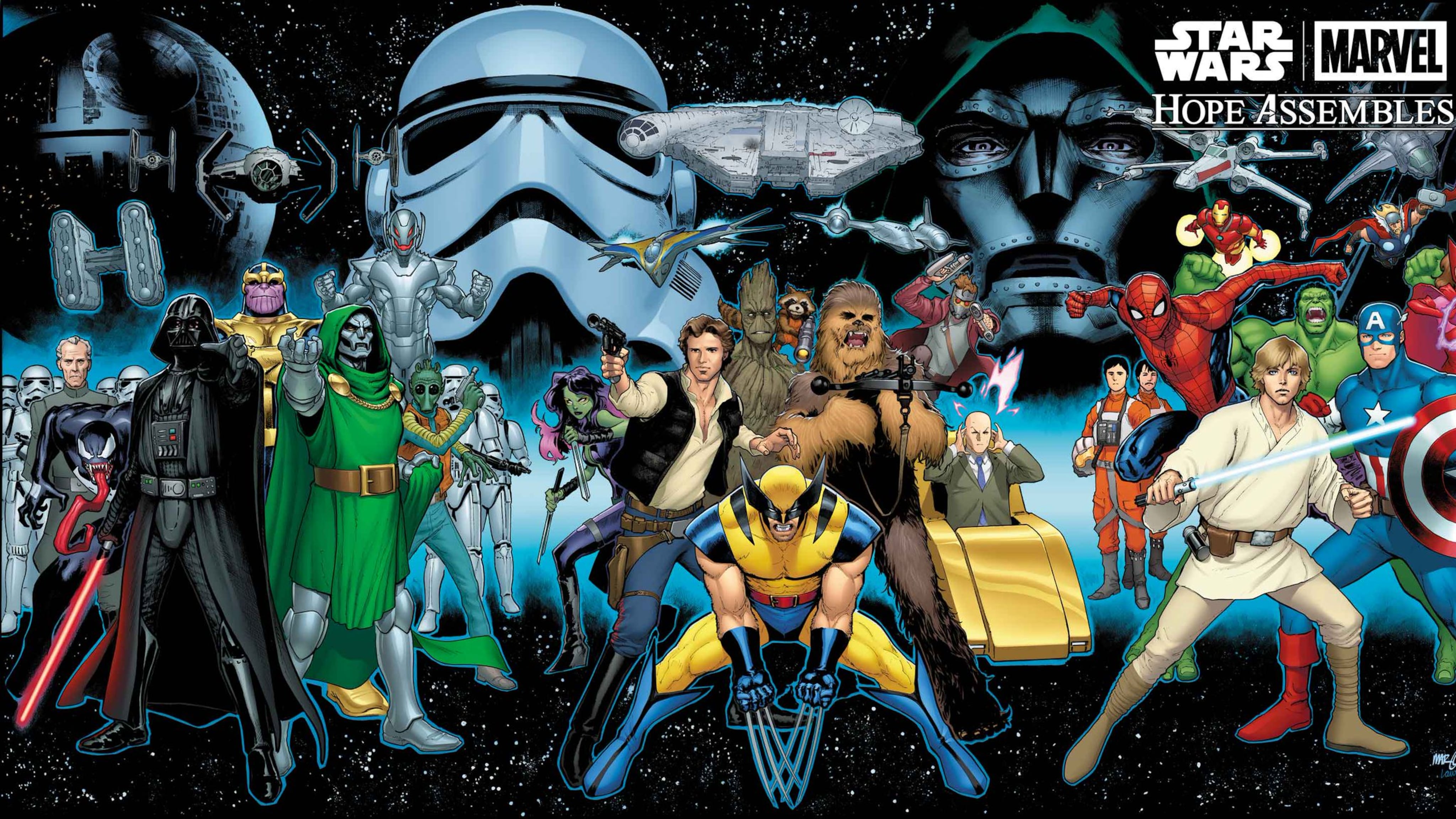 “Hope Assembles”: así será el primer crossover de Marvel y Star Wars