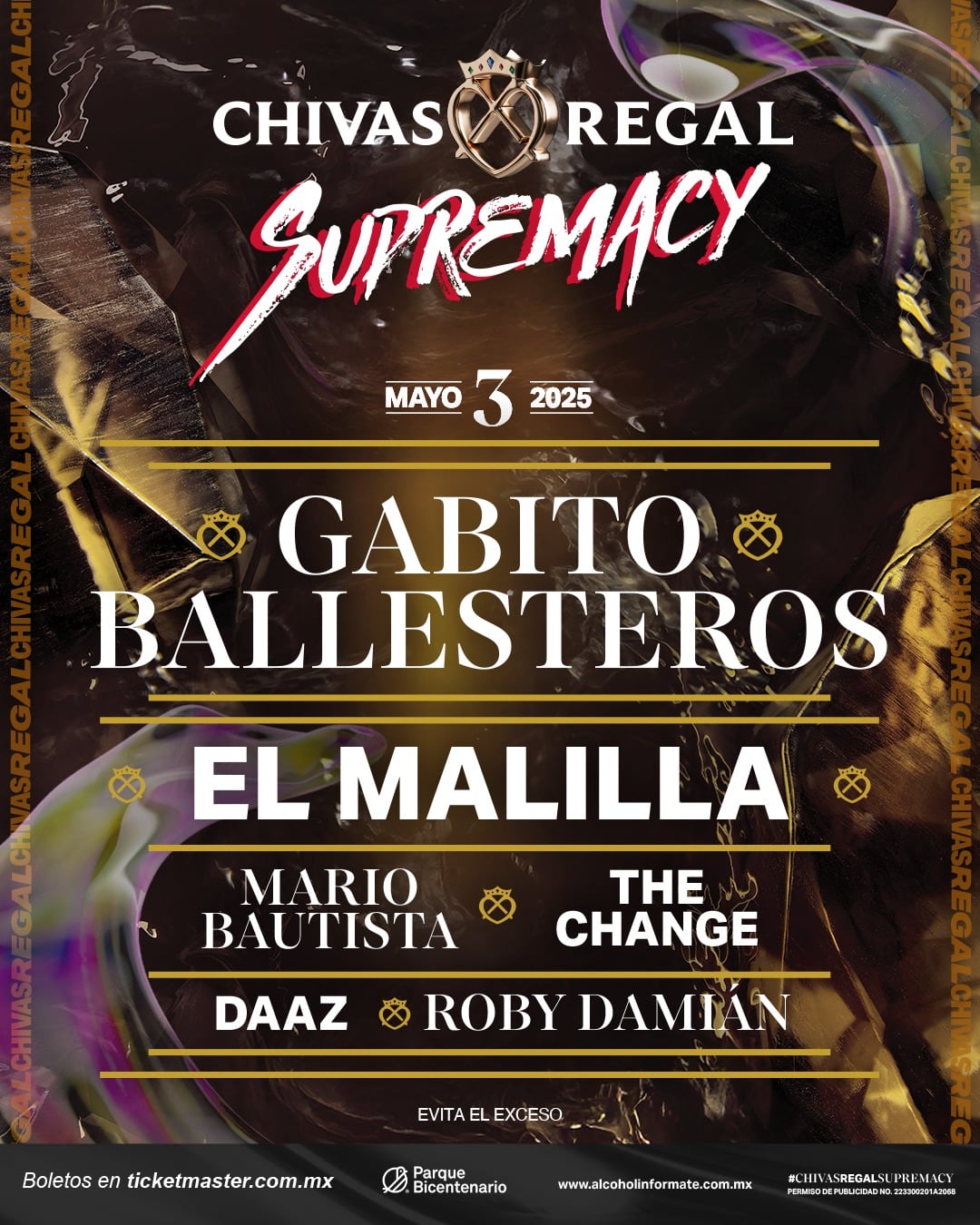 Cartel oficial Chivas Regal Supremacy 2025