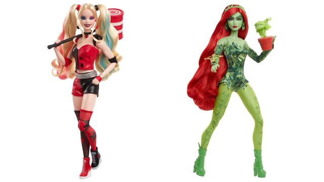 Las Muñecas Barbie de Harley Quinn y Poison Ivy de Batman por el 85 aniversario