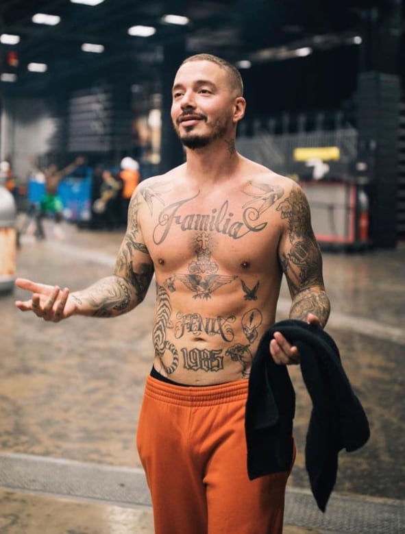 J Balvin, tatuajes