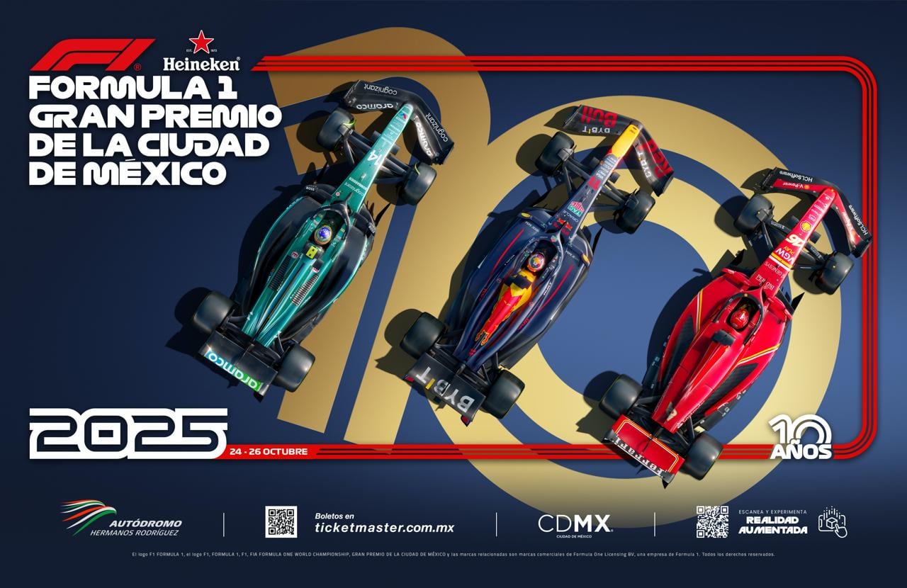 Póster oficial del Gran Premio de México 2025