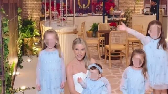 Andy Benavides y sus hijas