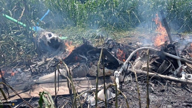 Se desploma helicóptero en Tuxpan, Jalisco