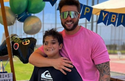 Nicola Porcella y su hijo Adriano