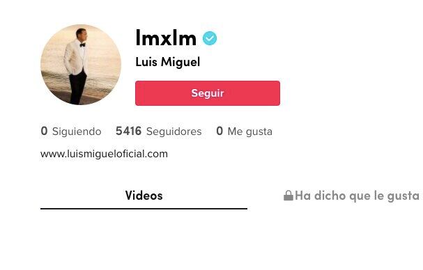 Luis Miguel en TikTok