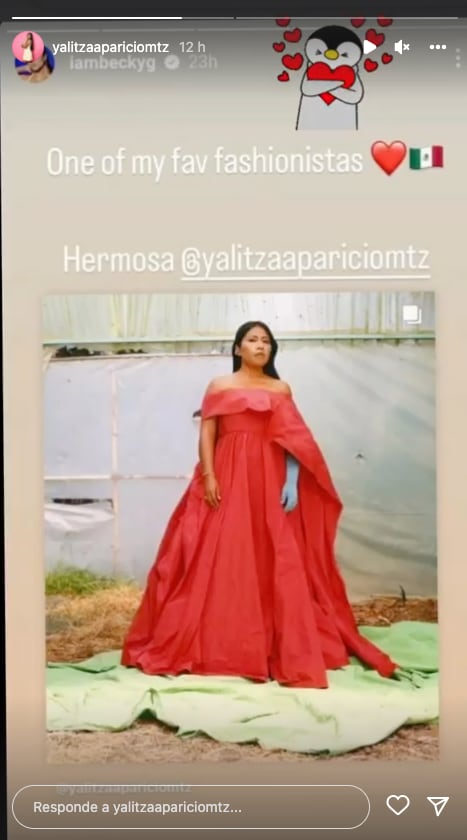 Becky G muestra apoyo a Yalitza Aparicio