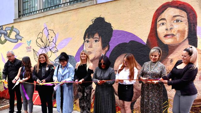 Coyoacán reinauguró mural con rostros de mujeres víctimas