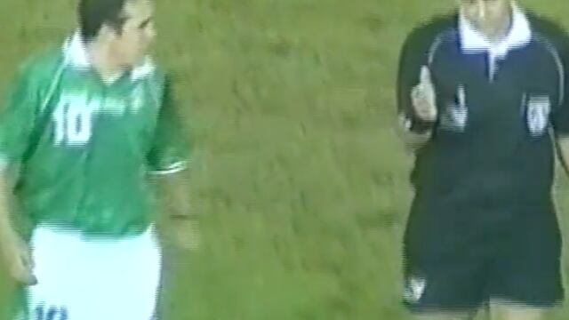 Cuauhtémoc Blanco expulsado en la Copa América de 1999