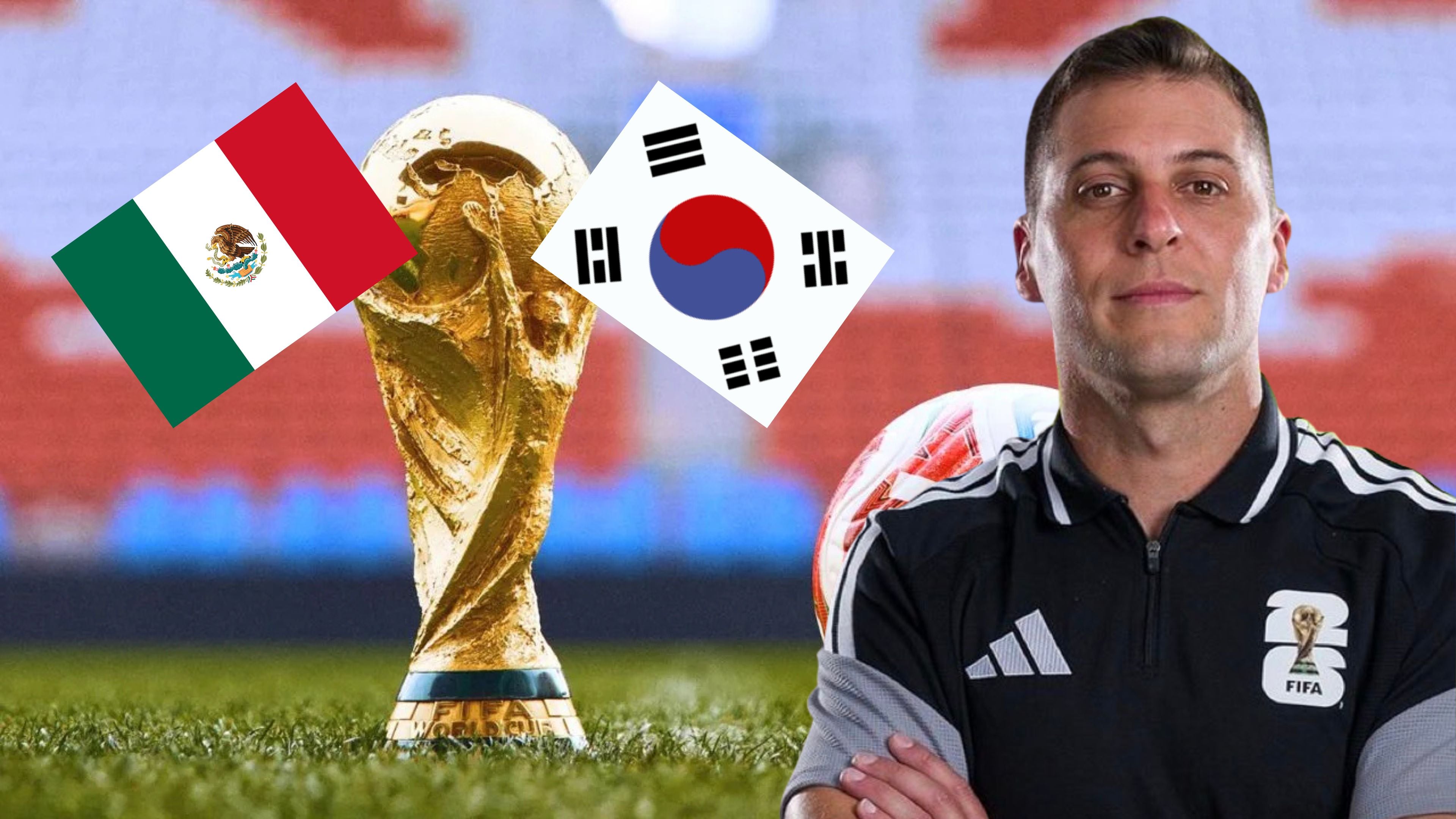 México vs Corea del Sur: Gustavo Tejera será el árbitro en el Mundial 2026