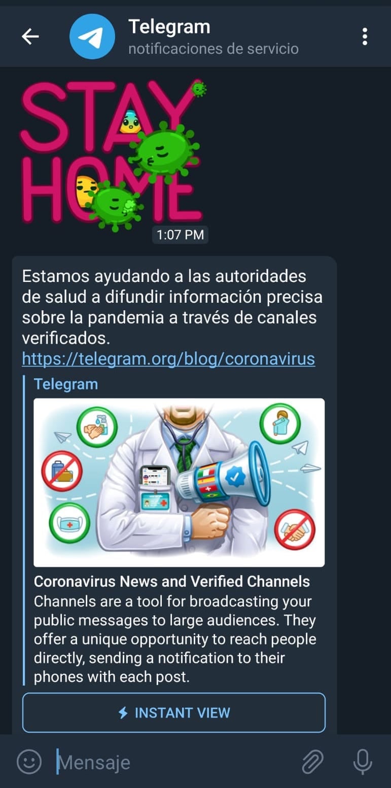 Telegram crea verificación de noticias
