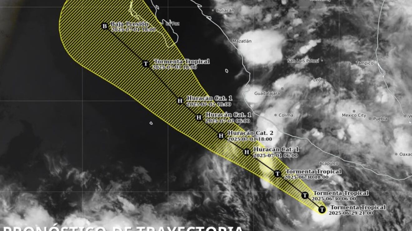 Flossie hoy 29 de junio: Trayectoria en México; se convertirá en Huracán, advierte Claudia Sheinbaum