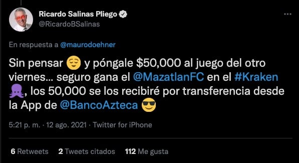 Ricardo Salinas Pliego lanzó reto a Mauricio Doehner